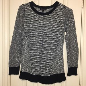 Black and white sweater